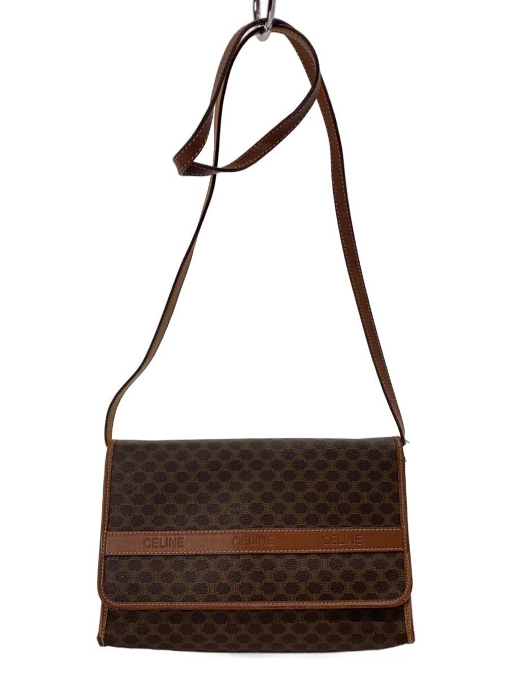 Celine Shoulder Macadam Bag Brown
